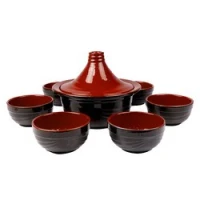 طقم 7 قطع  من السيراميك لتقديم الطعام Service 7Pcs De Récipient 