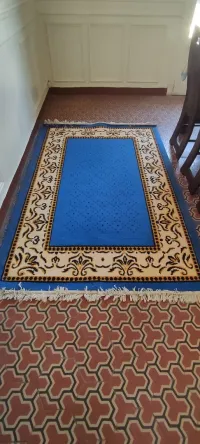 TRES BEAU TAPIS BLEU 1.40m x 2.20m