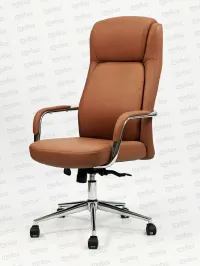 Nouvelle Chaise de bureau PDG Opera fauteuil luxueux simili cuir (skaï) marron de la marque mobixdz