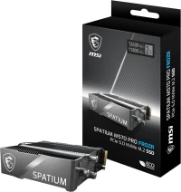 MSI SPATIUM M570 Pro PCIe 5.0 NVMe M.2 2TB M.2, READ 12400MB/s WRITE 11800MB/s 3D NAND Heatsink