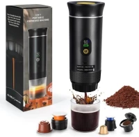 Machine à Café Portable Sans Fil Pour La Voiture, La Maison, Camping Et Les Voyages - Appareil 3En1