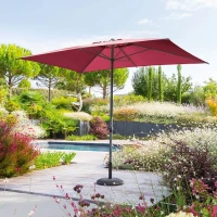 Parasole Carré De Jardin Et Plage Extérieur grand Adapté Aux Magasins De Piscine, 2x2M Et 3X2M