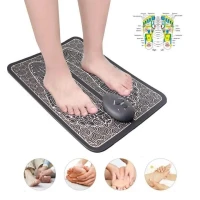 Tapis De Massage Electrique Des Pieds EMS-Noir