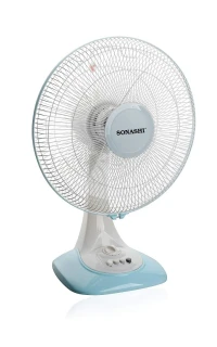 Ventilateur De Table Avec Interrupteur à 3 Vitesses, 5 Lames Transparentes, Moteur En Cuivre