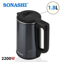  Bouilloire Electrique Sans Fil 2200W 1.8L  - Noir/Inox