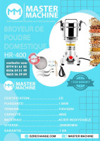 industrie-fabrication-broyeur-de-poudre-domestique-400g-blida-algerie