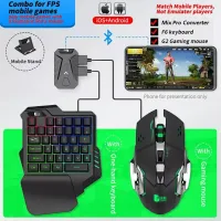 Mix Pro Clavier Souris 4en1 Pour smartphone Gaming PUBG-Fortnite-Call of duty-free fire