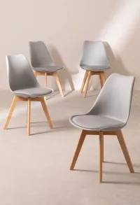 CHAISE TULIPE SCANDINAVE 3 COULEUR 