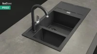 Éviers de cuisine en granite / quartz / inox / verre