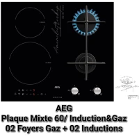 Plaque de cuisson 60cm Mixte/ Induction&Gaz 