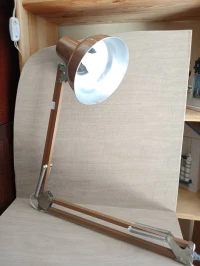 Ancienne lampe d'architecte des années 60, d'origine allemande (Made in RDA)