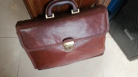 Magnifique Cartable, porte-documents en cuir véritable made in Italy