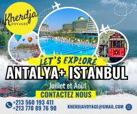 COMBINE ANTALYA & ISTANBUL(JUILLET,AOUT,SEPTEMBRE)