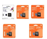 CARTE MEMOIRE MICRO SD ADATA CLASS10 V10 16GB / 32GB / 64GB / 128GB / 256GB