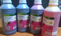 Bouteilles d'encre INKWELL 1L pack compatible 4 couleurs