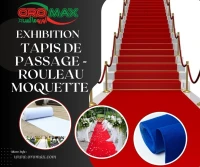 TAPIS DE PASSAGE - ROULEAU MOQUETTE - STAND INTERIEUR & EXTERIEUR 