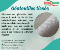 GÉOTEXTILE tissu tissé.
