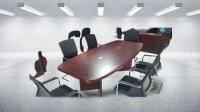 Table de Réunion 2m MDF 6 A 8 places