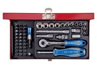 Coffret de douilles métriques et accessoires 1/4" - 51 pièces KING TONY