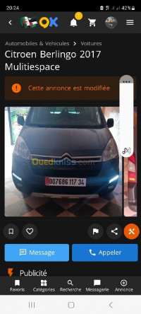 voitures-citroen-berlingo-multispace-2017-bordj-bou-arreridj-algerie