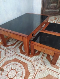 Table basse avec deux gigognes