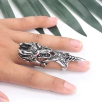 Bague dragon titanium 