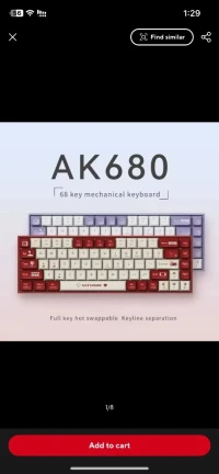 Keyboard mechanical Ak 680