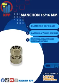 RACCORD MC FEM 16 15/21 (CBR)  DISTRIBUTEUR OFFICIEL