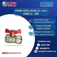 VANNE PAPILLION MC 20 20/27 F (CBR)  DISTRIBUTEUR OFFICIEL