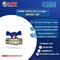 VANNE PAPILLON 15/21 MXM (CBR)  DISTRIBUTEUR OFFICIEL