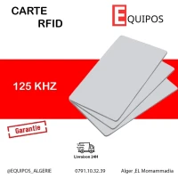 CARTE PVC RFID 125KHZ VIERGE SOLID