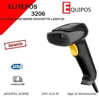 LECTEUR CODE BARRE DOUCHETTE AVEC FIL LAZER 2D ELITEPOS 3206
