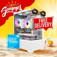 SUMMER OFFER Pc Gamer INTEL I3 12100F/16GB DDR4 3200MHz/H610/240GB SSD/RTX 3050/550W/5X RGB FANS 