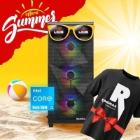 SUMMER OFFER Pc Gamer INTEL I3 14100F/16GB DDR4/H610/512GB SSD M.2/RTX 3050/550W/4X RGB FANS