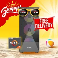 SUMMER OFFER Pc Gamer AMD RYZEN3 4300G / 8GB DDR4 3200MHz / A520 / 256GB SSD / 450W / 4X RGB FANS