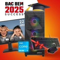 PROMO BEM BAC GAMING PC INTEL I3 14100F - MSI RTX 3050 6GB+ MONITEUR MSI PRO MP225V + SURPRISE
