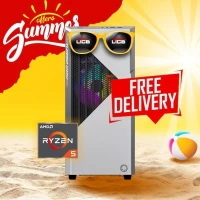 SUMMER OFFER Pc Gamer AMD RYZEN5 8400F/16GB DDR5/B650/512GB SSD/RTX 3060/600W/GAMEMAX BLANC
