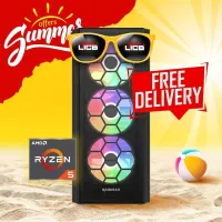 SUMMER OFFER Pc Gamer AMD RYZEN5 5650G / 8GB DDR4 3200MHz / A520 / 256GB SSD / 450W / 4X RGB FANS