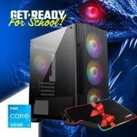 PROMO RENTRÉE SCOLAIRE Pc Gamer INTEL I3 14100F/8GB DDR4/H610/512GB SSDM.2/RTX 3050/500W/4X RGB FANS