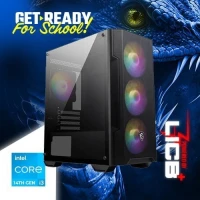 PROMO RENTRÉE Pc Gamer INTEL I3 14100F / 8GB DDR4 /H610/512GB SSD M.2/RTX 3050/500W/4X RGB FANS