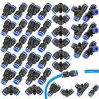 raccords pneumatiques rapides  droit, en te , en y , coudé différents diamètres  