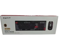 CLAVIER SOURIS SANS FIL HAVIT KB830 RECHARGABLE +BT