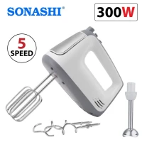 sonashi Batteur Electrique Multifonctions Avec 5 Vitesses 300W SMX-150 