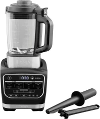 Ninja Foodi Mixeur & Soupe, Verre 1.7L, Mixeur Chaud et Froid, 1000W, Noir HB150EU