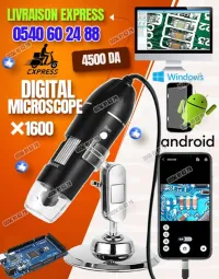 Digital Microscope Camera 3in1 C Type USB Portable Electron 1600X 