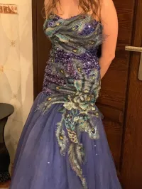 Robe bleue sirène 