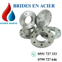 Brides en acier à souder - Filté - Pleine - Collerette