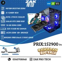 CONIG GAMER  / I5 12400F -GALAX RTX 3060 OC 12GO - RAM 16GO - SSD 512GO -