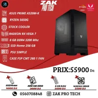 CONFIG RYZEN 5 5650G/RADEON VEGA 7/ASUS A520M-K/8GB DDR4/256SSD