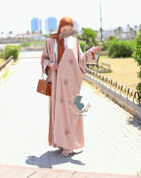 abayas-hijabs-abaya-etoile-de-mer-perle-a-la-main-pontalon-mohammadia-alger-algerie